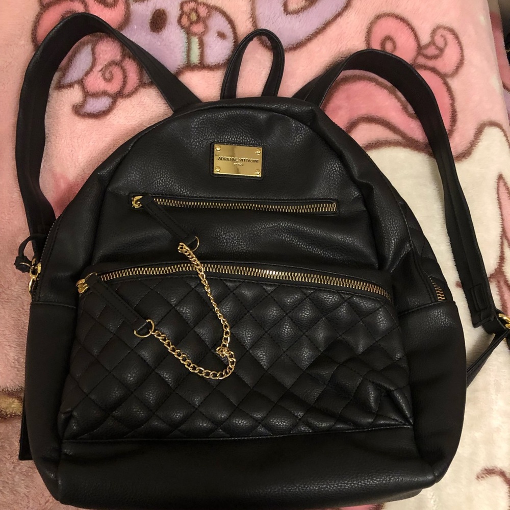 Black Adrienne Vittadini Backpack